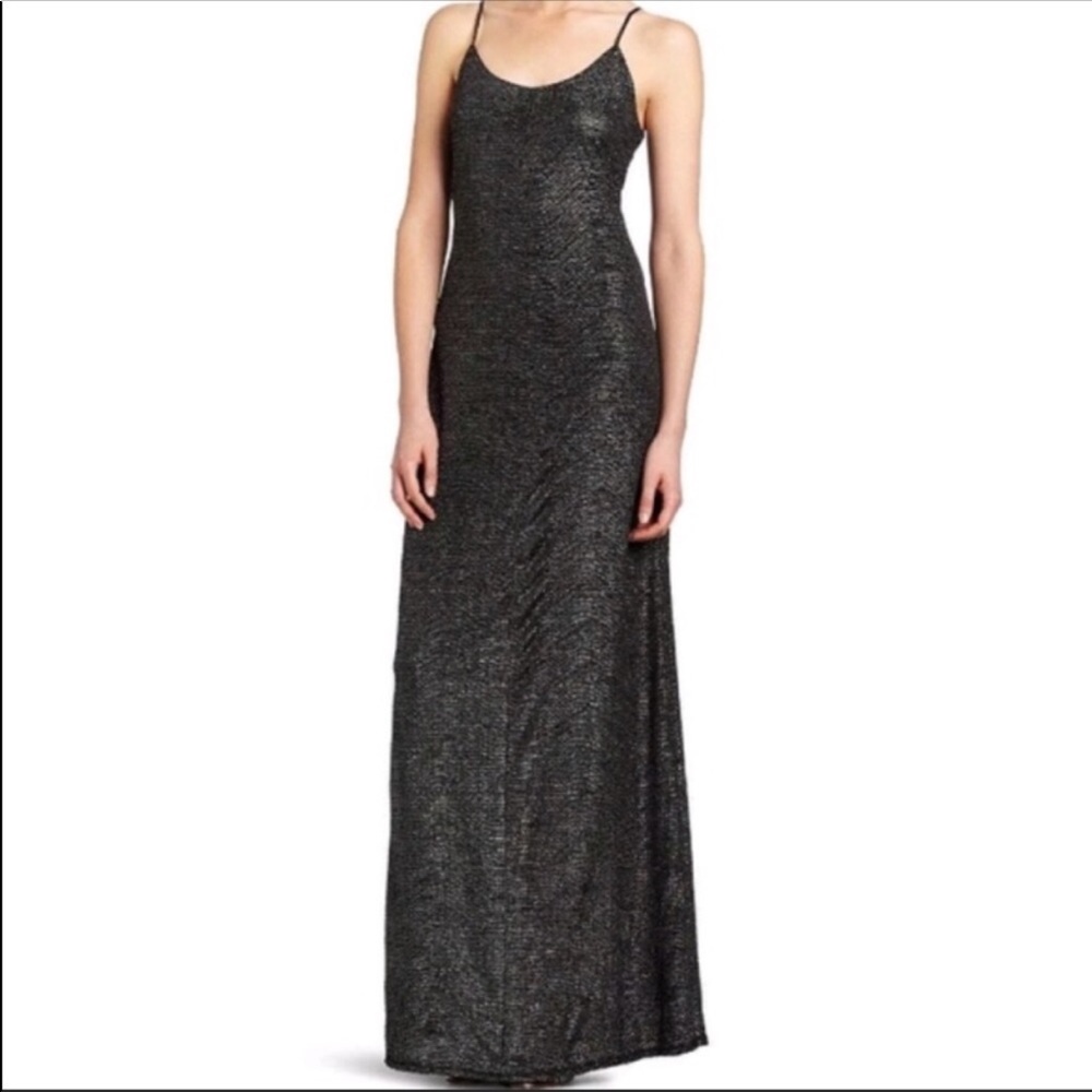 BCBGeneration Black Metallic Maxi